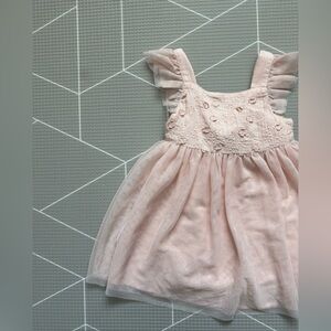 Cat & Jack|FREE w kids purchase,baby girl/toddler pink tulle dress,florals,2T•••